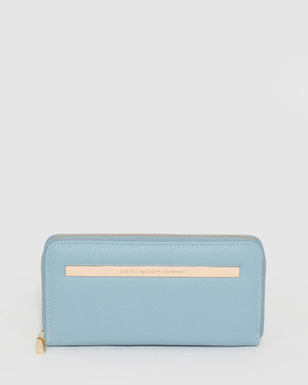 Blue Nina Zip Around Wallet | Wallets