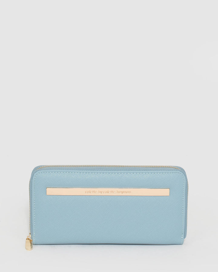 Blue Nina Zip Around Wallet | Wallets