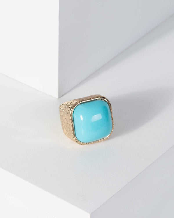 Blue Oversize Stone Statement Ring | Rings