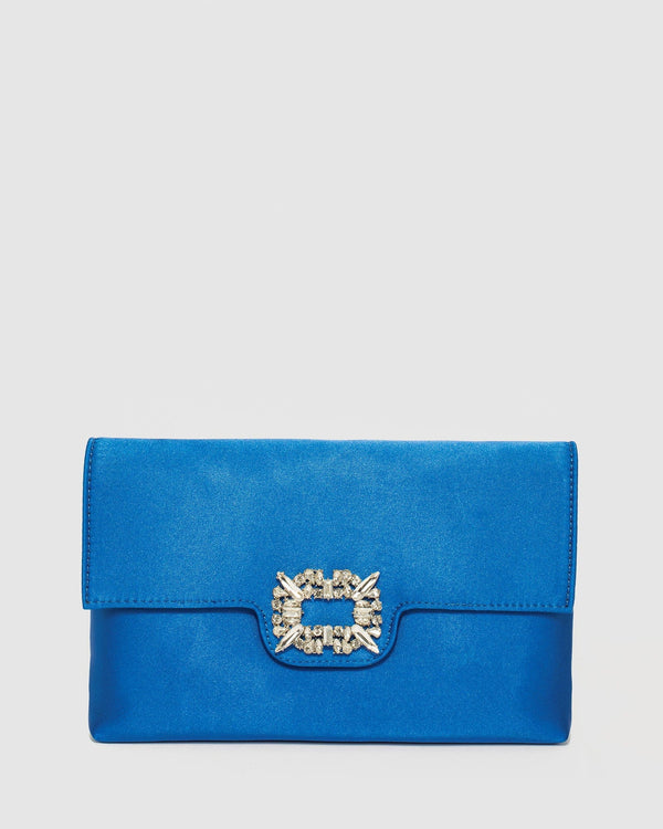 Colette by Colette Hayman Blue Polly Crystal Clutch Bag
