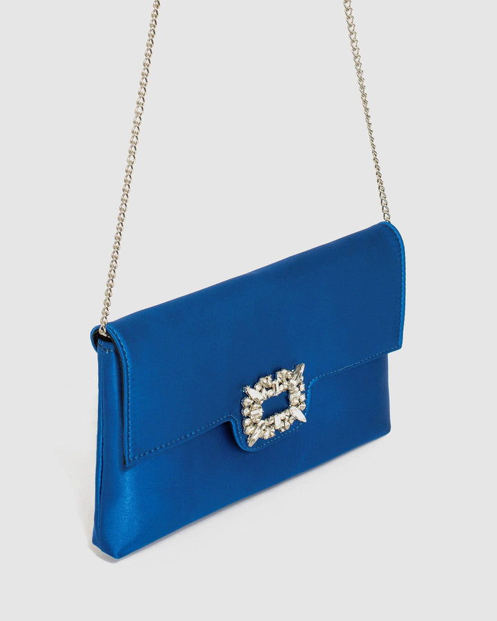 Colette by Colette Hayman Blue Polly Crystal Clutch Bag