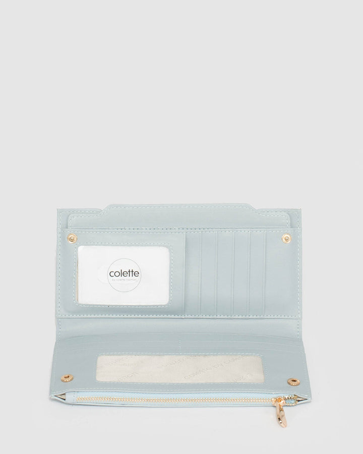 Colette by Colette Hayman Blue Removable Card Section Wallet