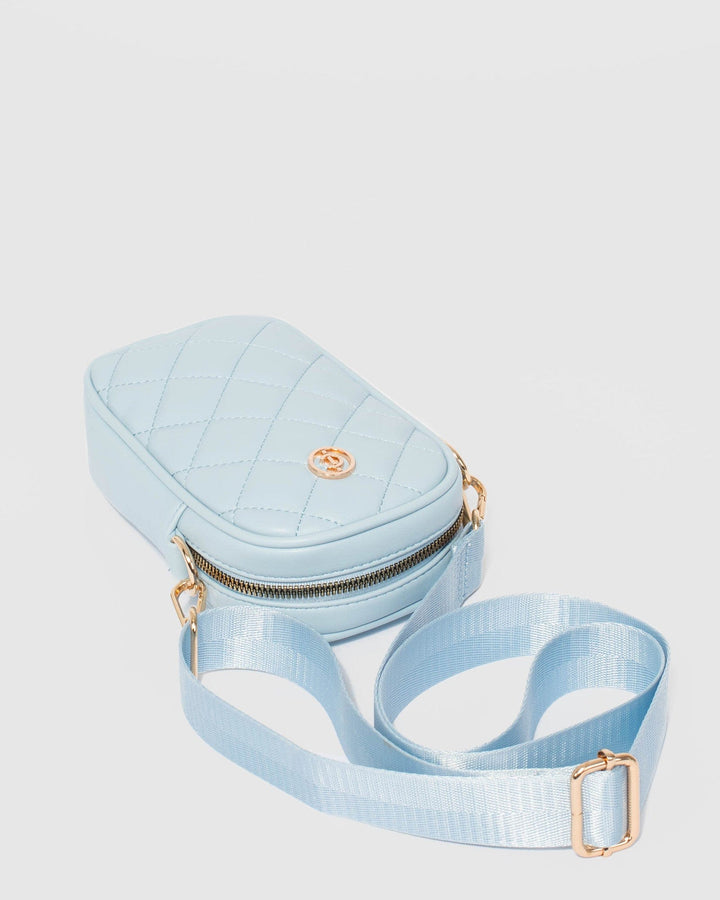 Colette by Colette Hayman Blue Rubee Quilted Crossbody Bag