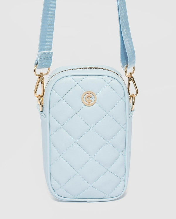 Colette by Colette Hayman Blue Rubee Quilted Crossbody Phone Bag