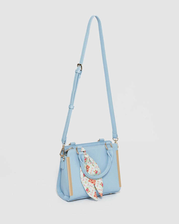 Colette by Colette Hayman Blue Sia Scarf Mini Tote Bag