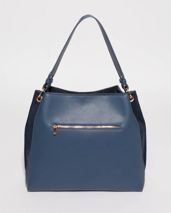 Colette by Colette Hayman Blue Sienna Slouch Tote Bag