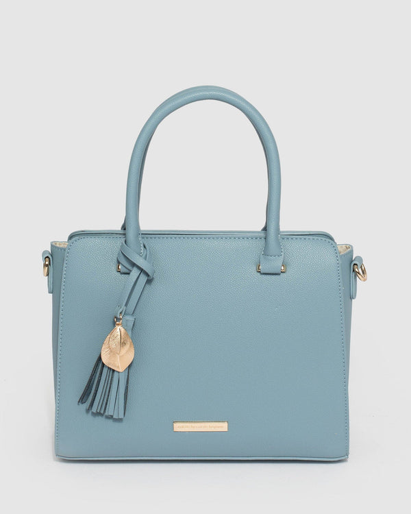 Blue Tina Tag Tote Bag | Tote Bags