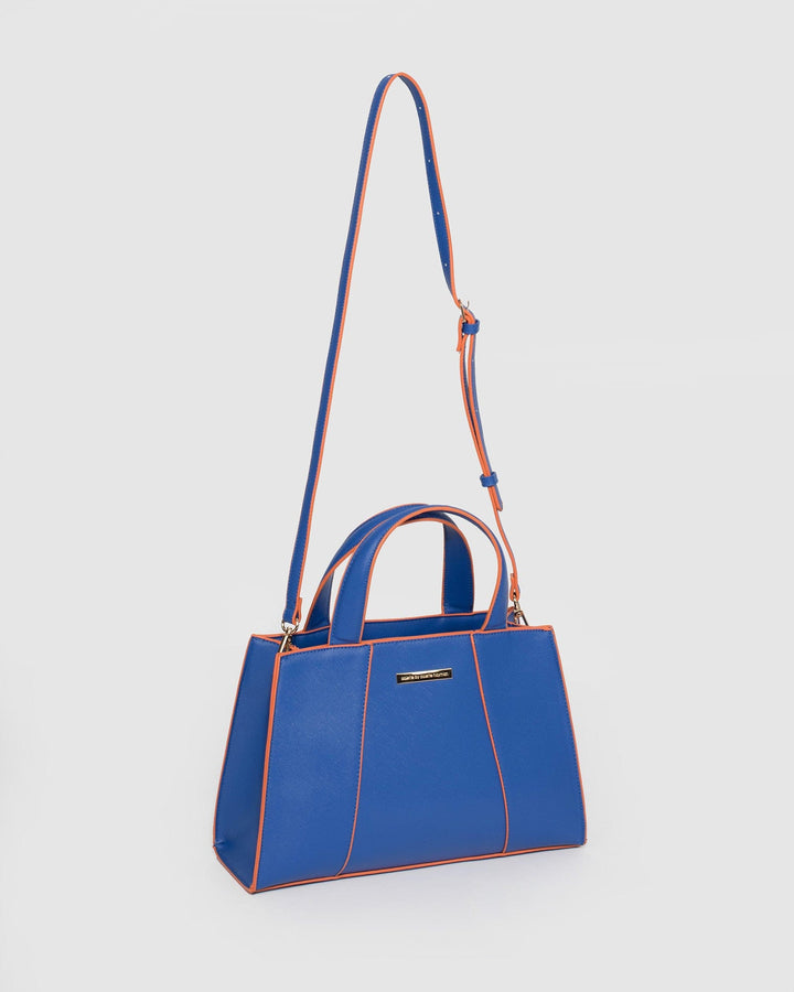 Blue Yaeko Lock Tote Bag | Tote Bags