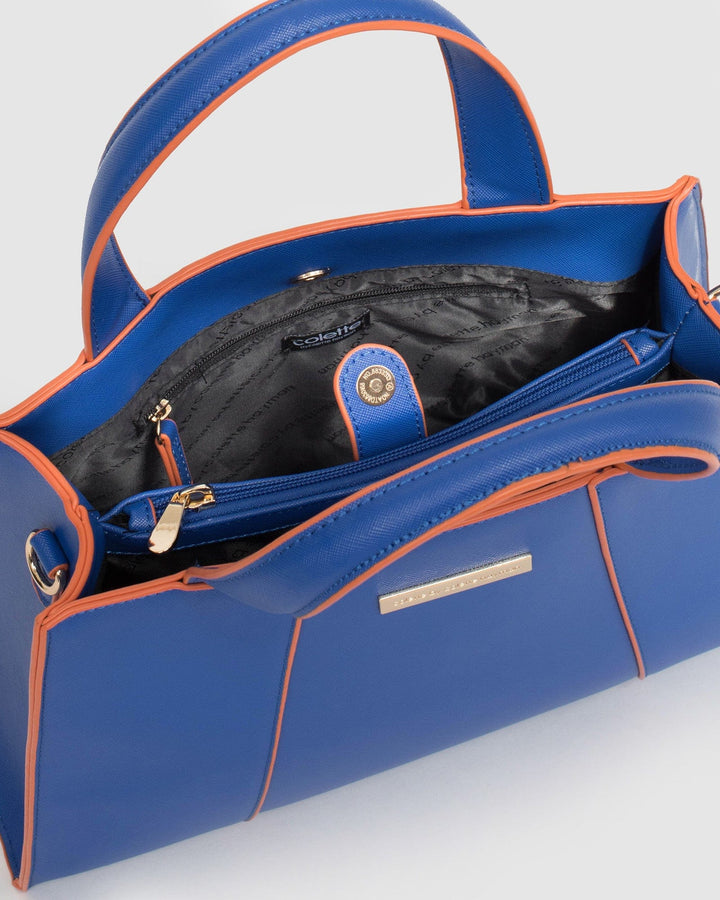 Blue Yaeko Lock Tote Bag | Tote Bags