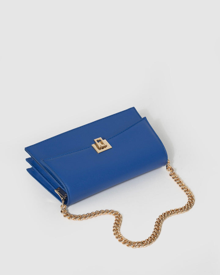 Colette by Colette Hayman Blue Yamini Lock Shoulder Bag