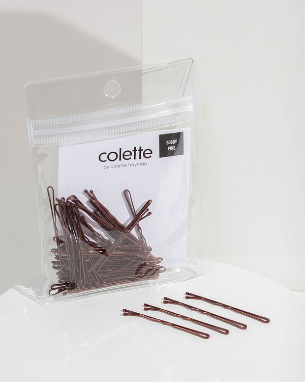 Colette by Colette Hayman Brown 50 Pack Bobby Pins