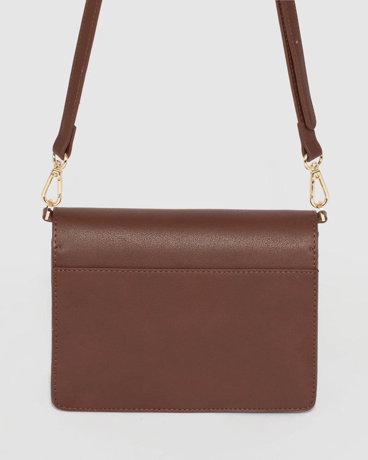 Brown Multi Pocket Bag | Crossbody Bags