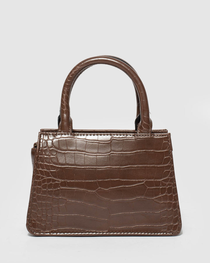Brown Danica Lock Mini Bag | Mini Bags