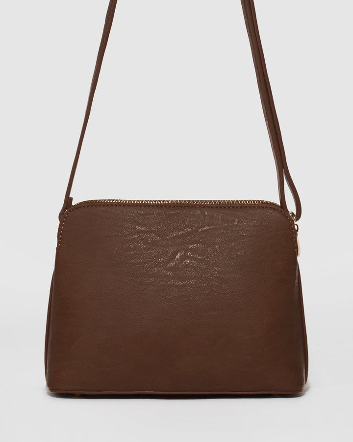 Brown Quilt Crossbody Bag | Crossbody Bags