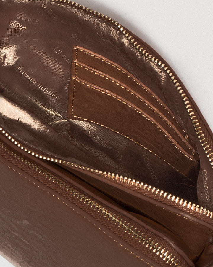 Brown Quilt Crossbody Bag | Crossbody Bags