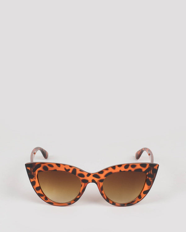 Brown Oversize Cat Eye Sunglasses | Sunglasses