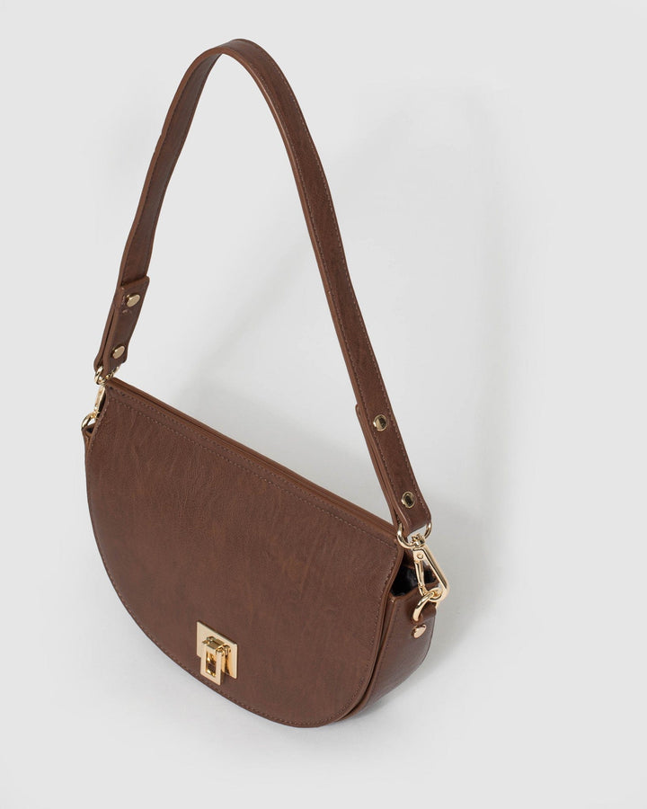 Brown Wynnie Saddle Bag | Shoulder Bags