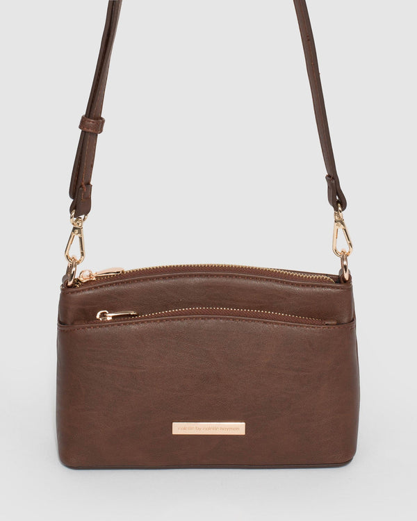 Brown Yaffa Crossbody Bag | Crossbody Bags