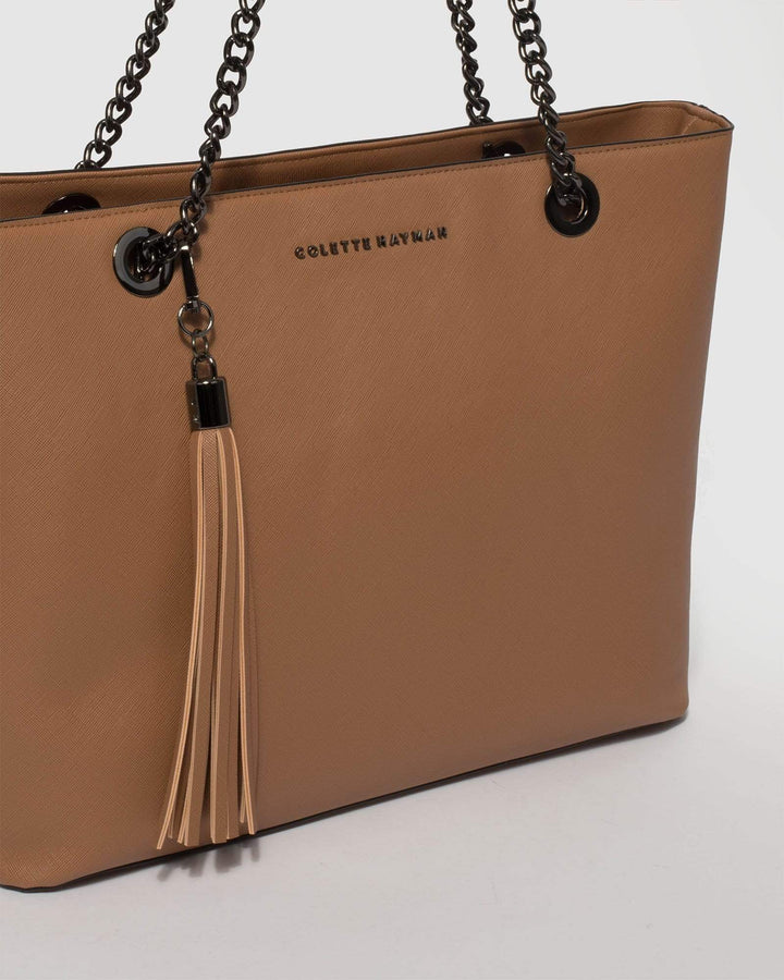 Caramel Colette Premium Tote Bag | Tote Bags