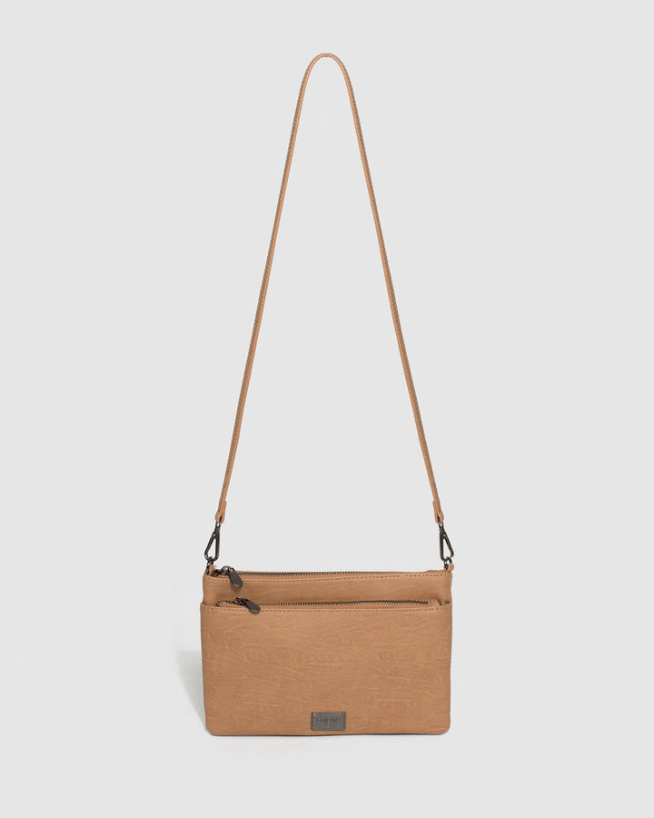 Caramel Demi Double Crossbody Bag | Crossbody Bags