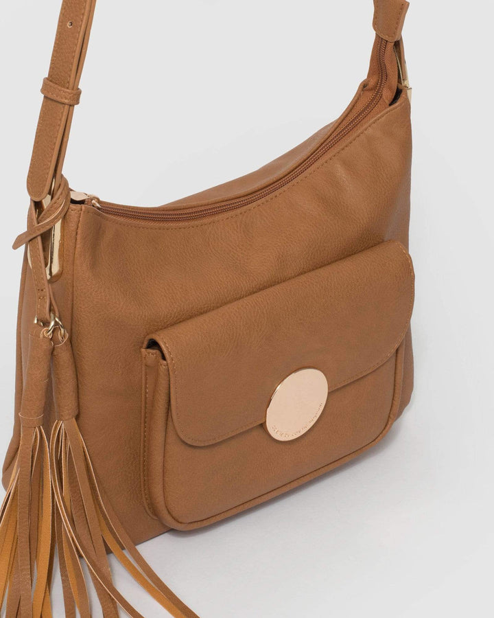 Caramel Hadley Cross Body Bag | Crossbody Bags
