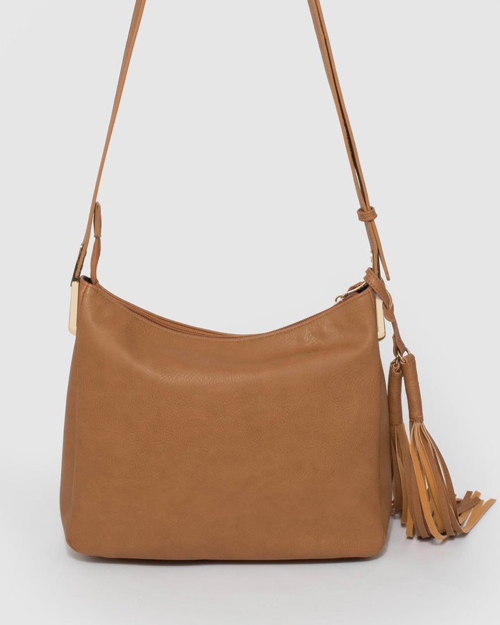 Caramel Hadley Cross Body Bag | Crossbody Bags