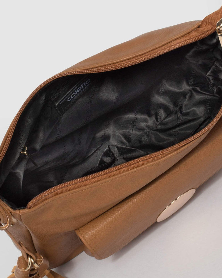 Caramel Hadley Cross Body Bag | Crossbody Bags