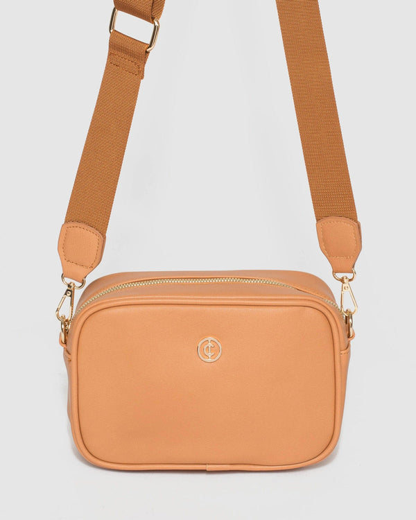 Caramel Hettie Crossbody Bag | Crossbody Bags