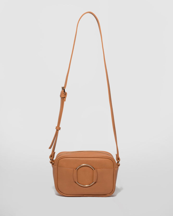 Caramel Lauren Circle Crossbody Bag | Crossbody Bags