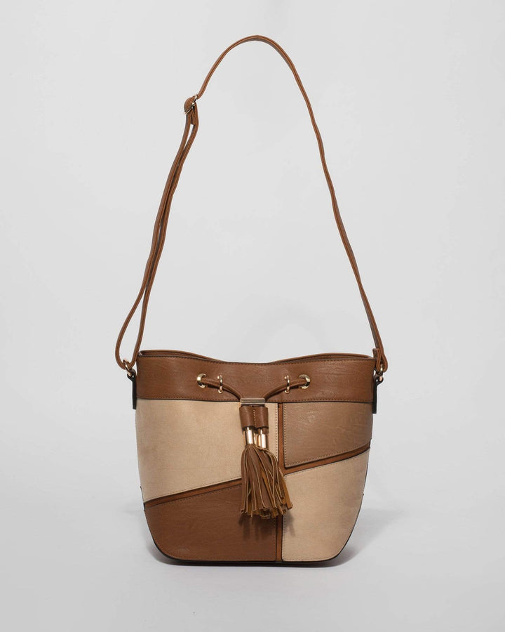Caramel Mimi Drawstring Bag | Bucket Bags