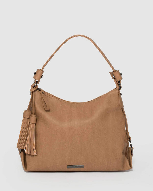Caramel Natalie Slouch Tote Bag | Slouch Bags