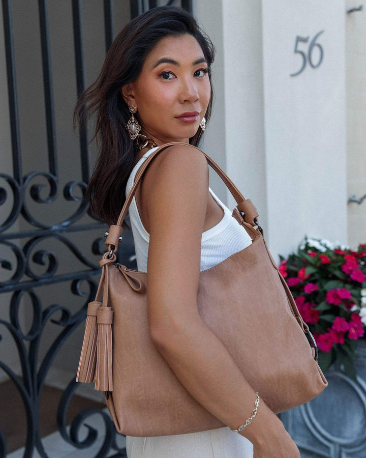 Caramel Natalie Slouch Tote Bag | Slouch Bags