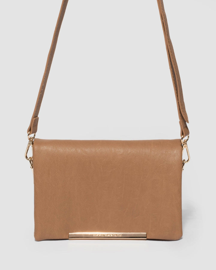 Caramel Nina Pocket Crossbody Bag | Crossbody Bags