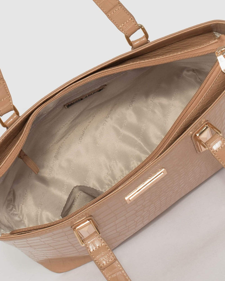 Caramel Shae Medium Tote Bag | Tote Bags