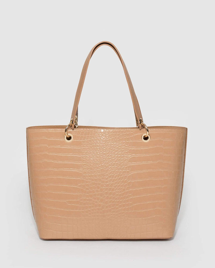 Colette by Colette Hayman Caramel Tia Braided Tote Bag