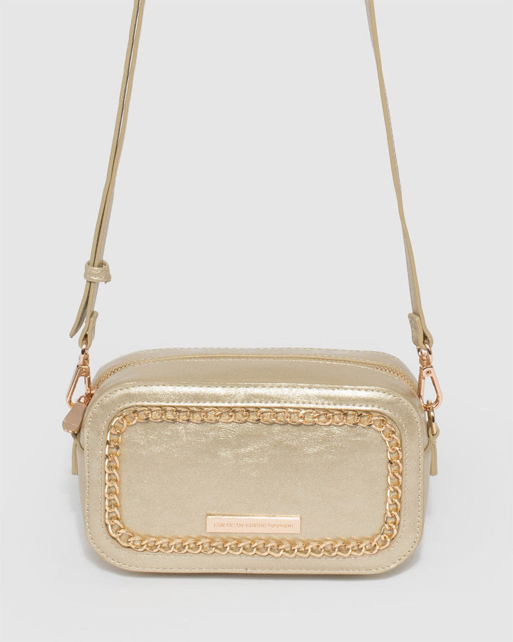 Colette by Colette Hayman Casey Chain Gold Crossbody Bag
