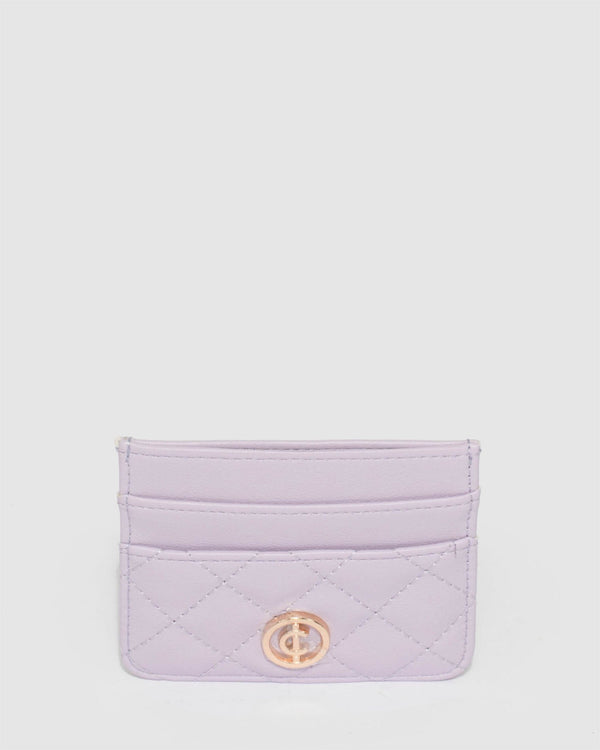 Colette by Colette Hayman Chiara Quilted Purple Card Holder Purse