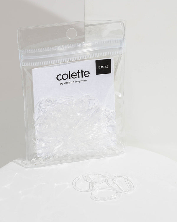 Colette by Colette Hayman Clear 100 Pack Elastics