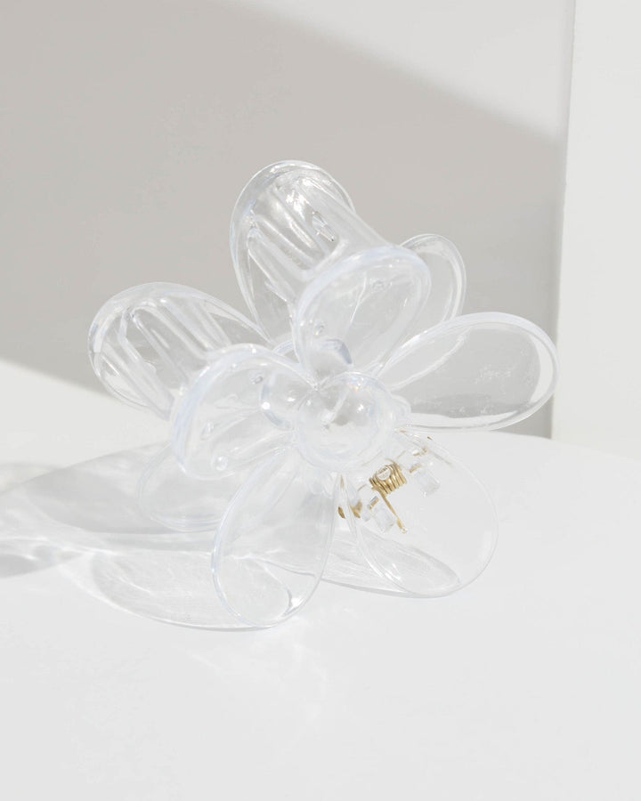 Colette by Colette Hayman Clear Flower Claw Clip
