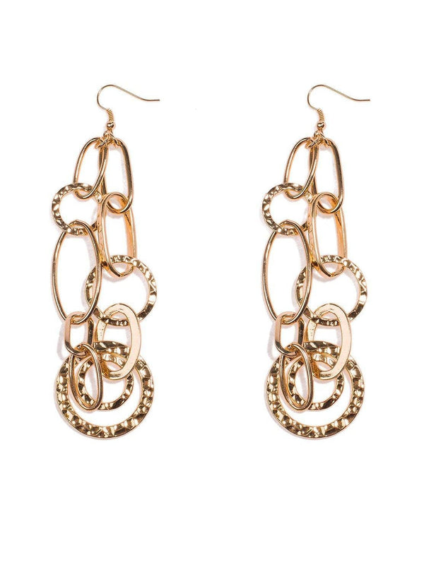 Colette by Colette Hayman Contemporary Chain Statement Earrings