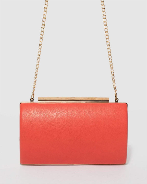 Coral Taneesha Clutch Bag | Clutch Bags