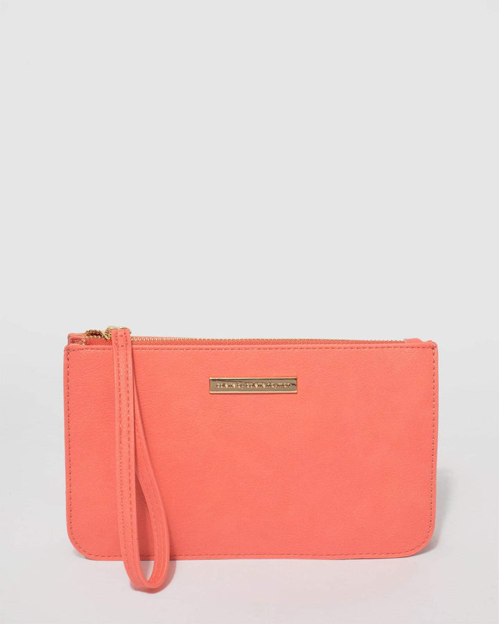Coral Willow Wristlet Clutch Bag | Clutch Bags