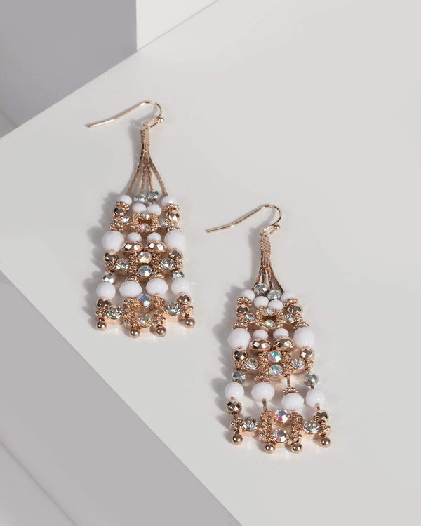 Crystal Ab Multi Drop Earrings | Earrings