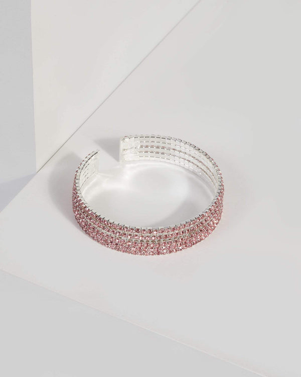 Crystal Ab Multi Row Bracelet | Wristwear