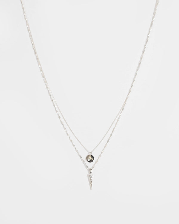 Crystal Arrow Drop Necklace | Necklaces