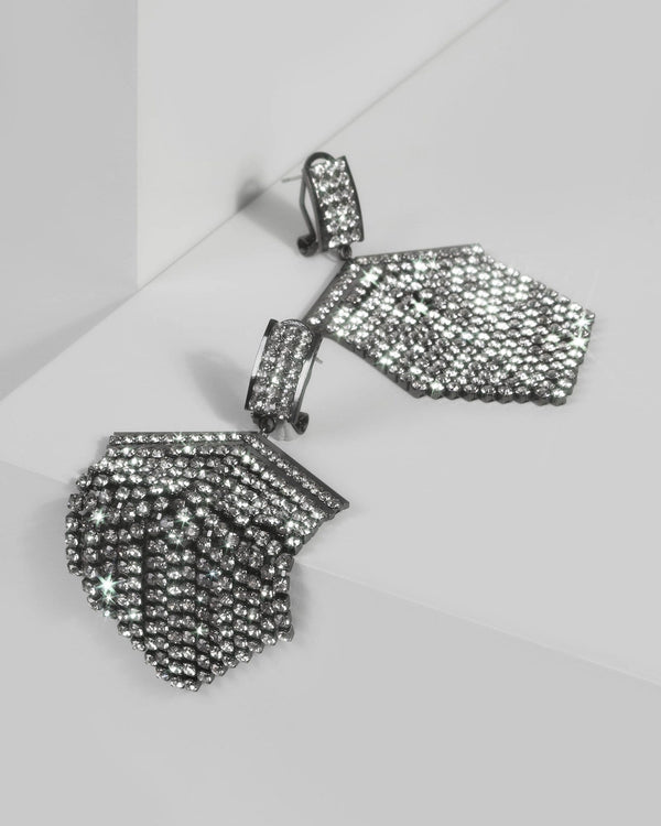 Crystal Arrow Tassel Drop Earrings | Earrings