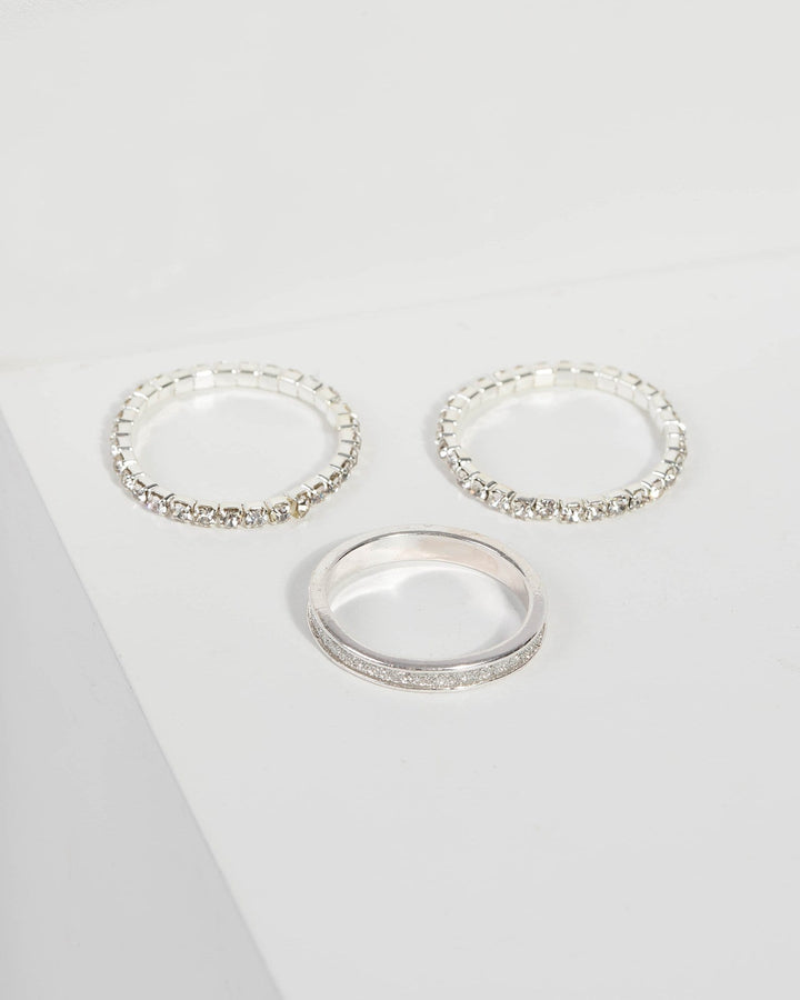 Crystal Encrusted Ring Set | Rings