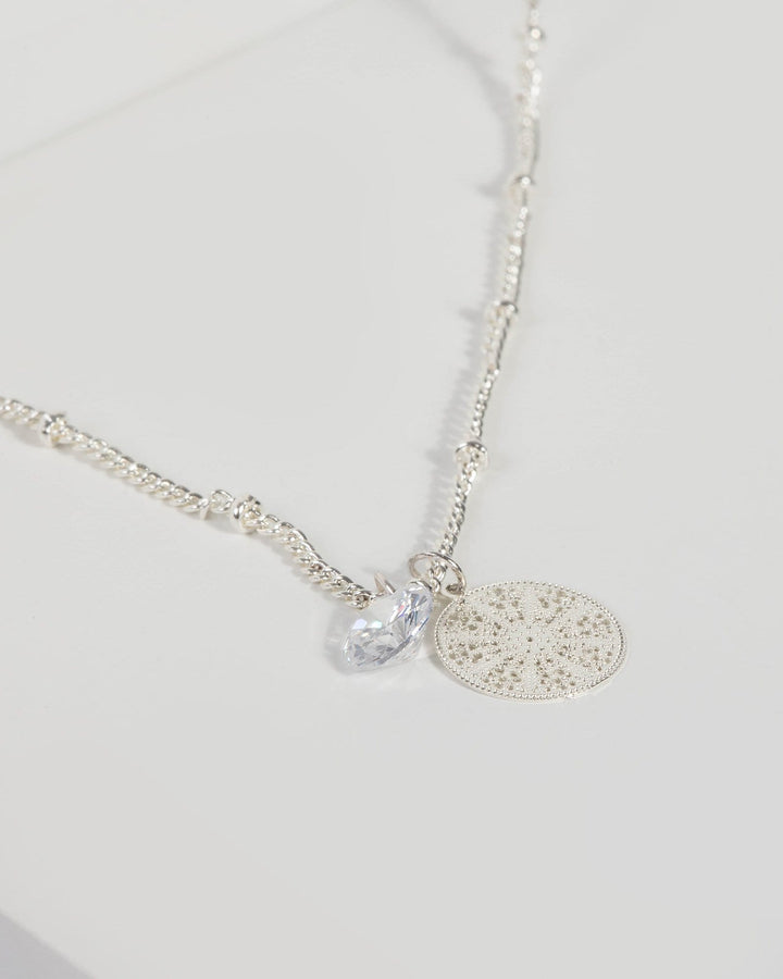 Crystal Filigree Pave Necklace | Necklaces