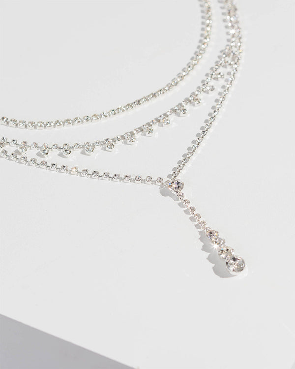 Colette by Colette Hayman Crystal Fine Lariat Necklace