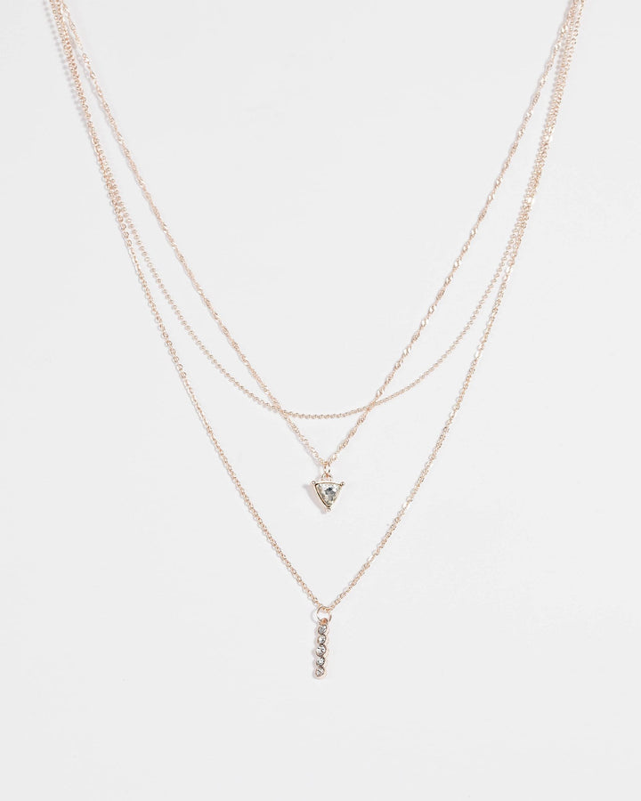 Crystal Fine Pendant Layer Necklace | Necklaces
